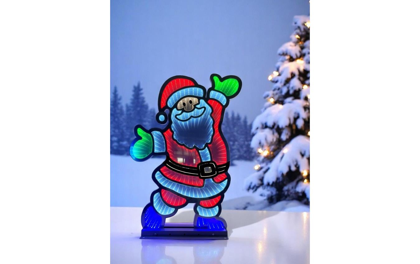 LED Figur Santa Infinity Effekt, 5 cm x 42.5 cm x 61 cmLED-Figur