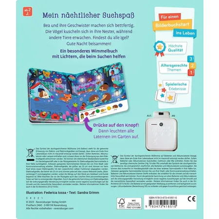 Ravensburger Mein großes Lichter-Wimmelbuch: In der Nacht