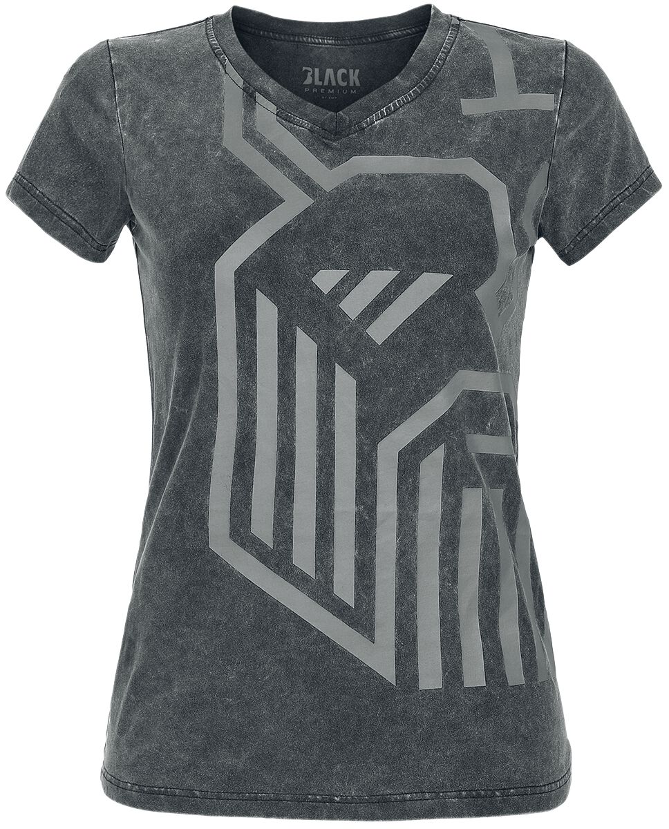 T-Shirt Tête Viking | Black Premium by EMP T-Shirt Manches courtes