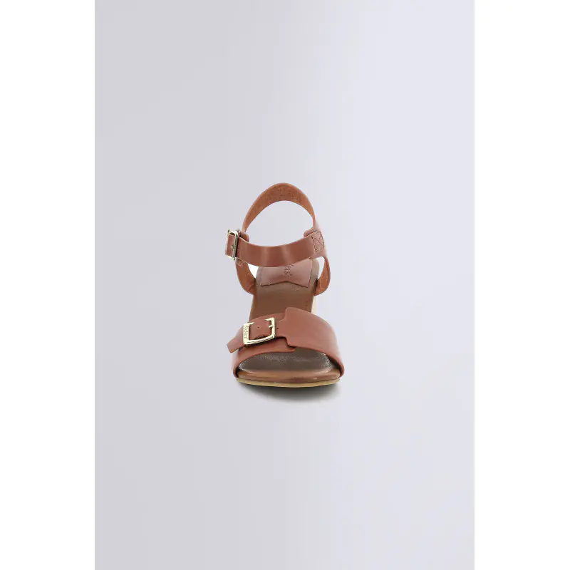 KICK VODOU MARRON BRIQUE SANDALES Cuir Femme