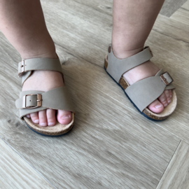 Tough boys sandal - Taupe (met klittenband)