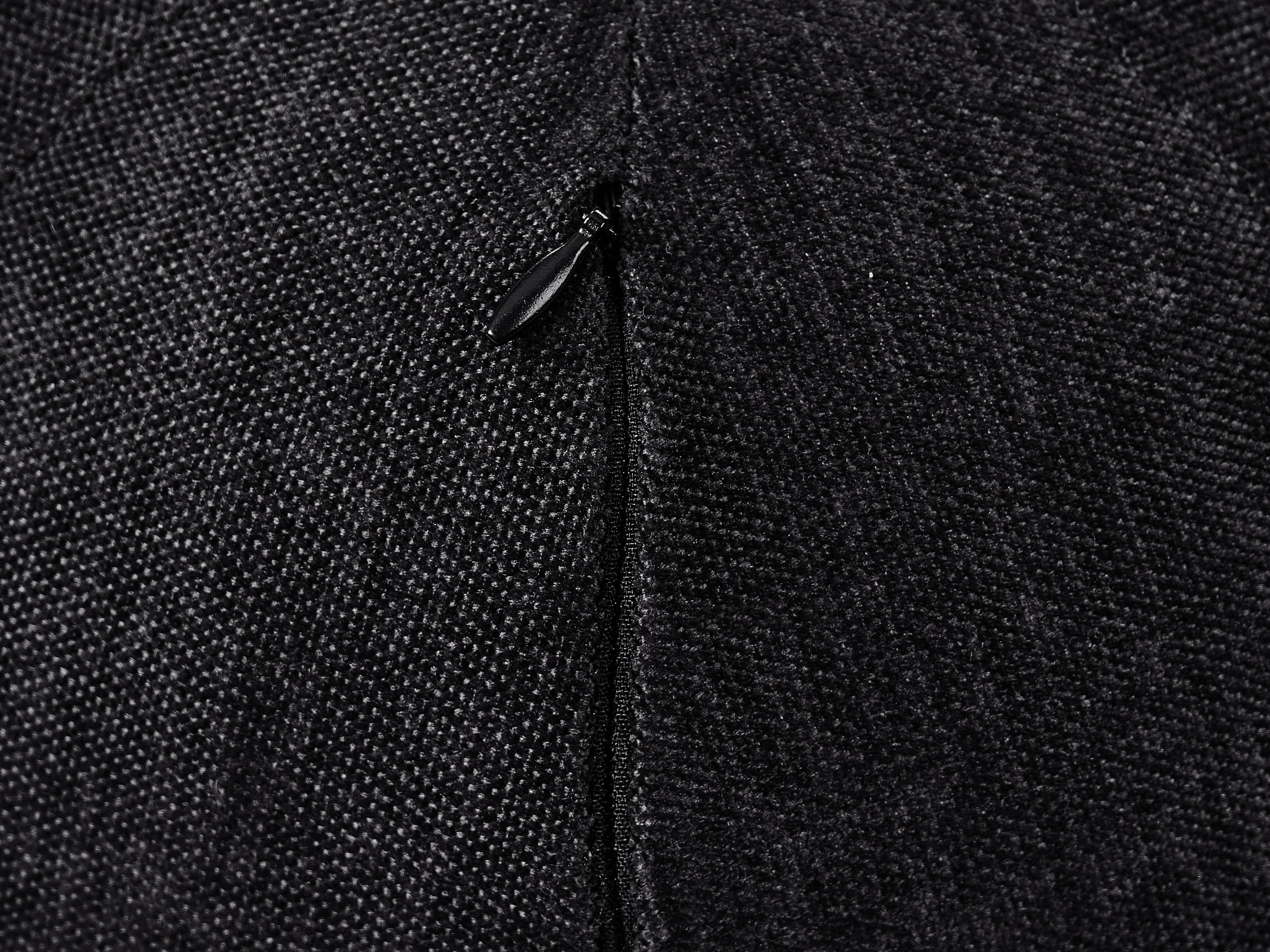 Bank 3-zits LEIREN Chenille Zwart