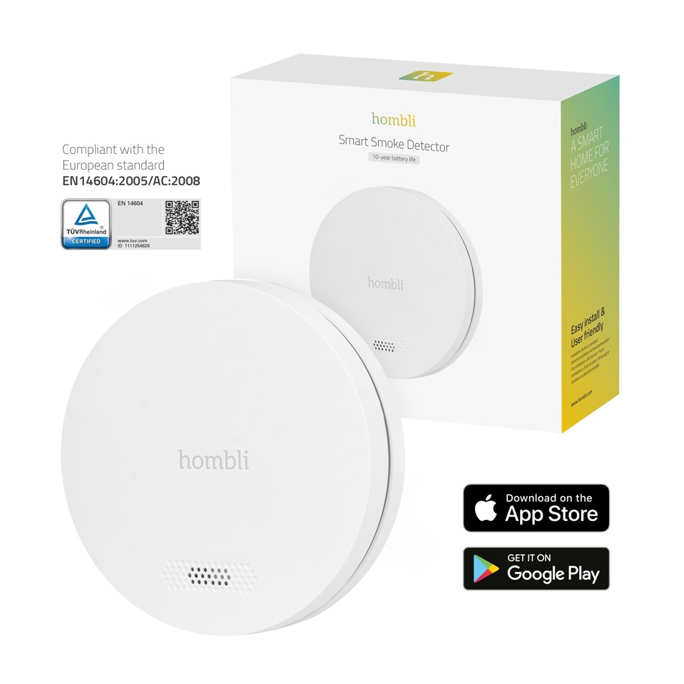 Hombli - Smart Røgalarm Hvid