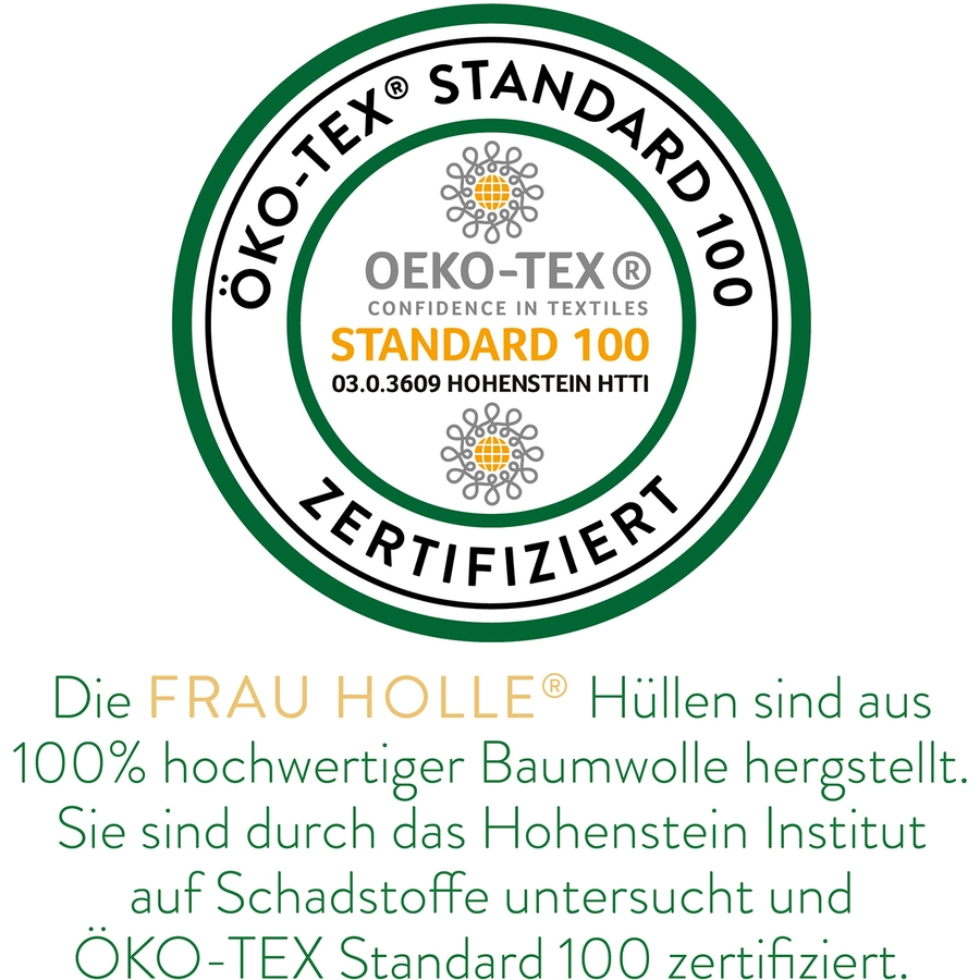 Frau Holle Matratzenauflagen Bio-Baumwolle Naturweiß
