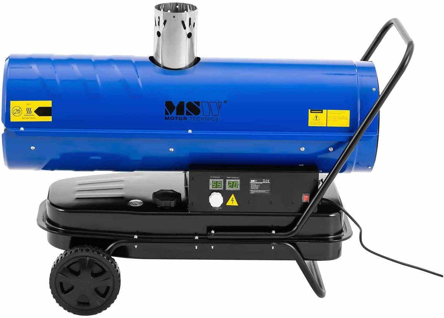 MSW MSW-TW-ET30000 Diesel Heizkanone 30000 W 38 l Ölheizgebläse Heizkanone Diesel Ölheizer