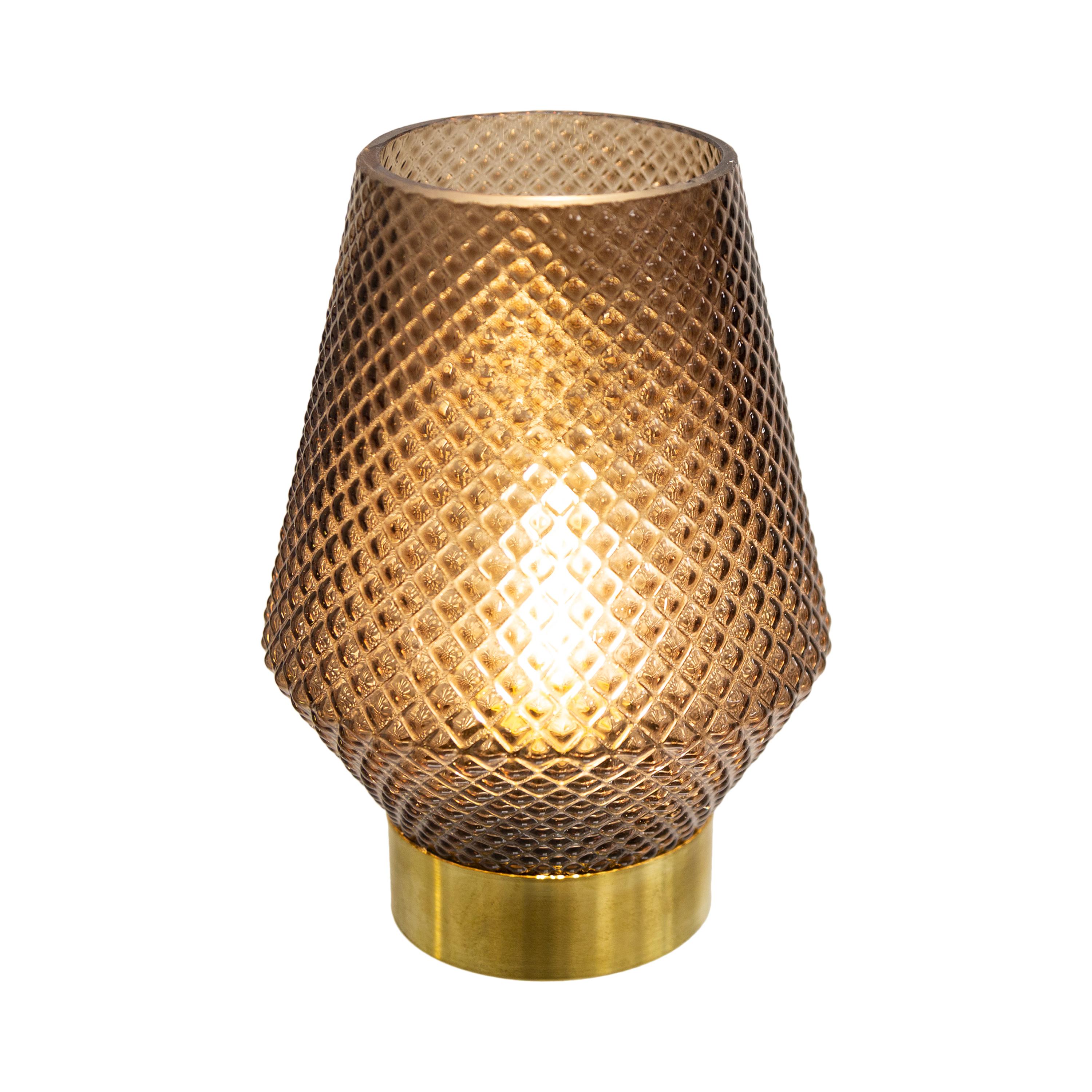 LAMPE LED BASE OR H.17CM