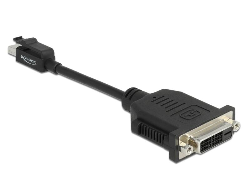 Delock Adapter Mini-DisplayPort – DVI-D 1080p/60Hz, Einrast Delock Mini DisplayPort 1.1 zu DVI Adapter mit Einrastfunktion Passiv