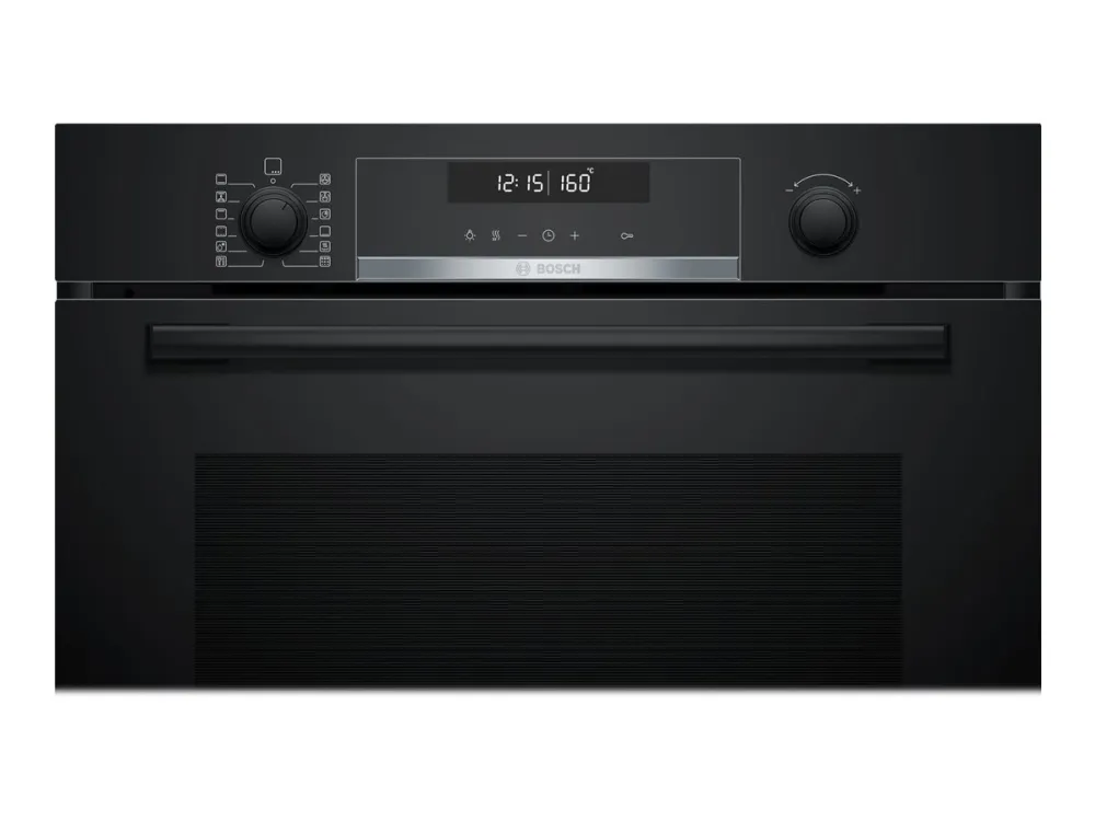 Bosch Serie | 6 HBA578BB0 - Ovn - til indbygning - niche - bredde: 56 cm - dybde: 55 cm - højde: 58.5 cm - med selv-rengøring - Klasse A - sort