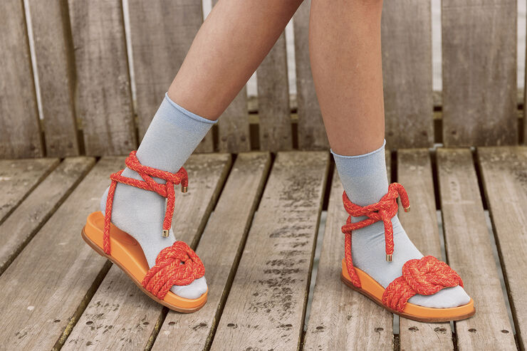 mpWoman Pernille glitter socks Blue moment
