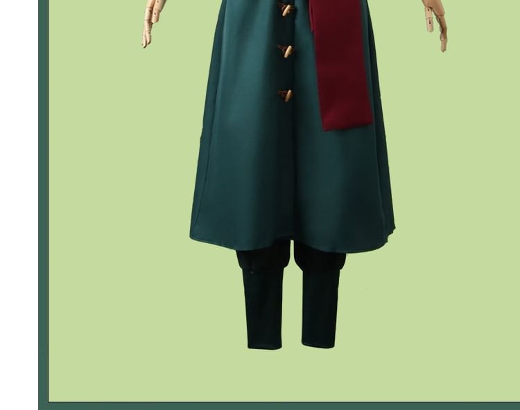 Bloomsoon - One Piece Roronoa Zoro Cosplay Kostuumset / Pruik