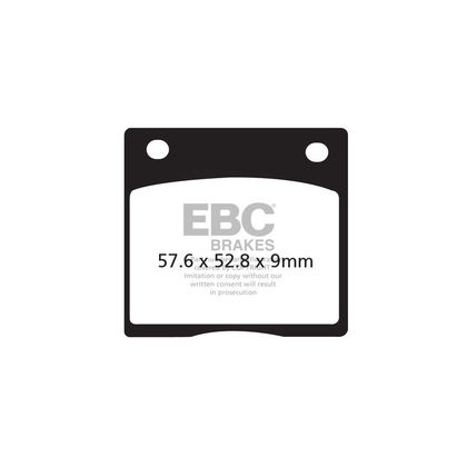 Plaquettes de freins EBC Organique arrière
