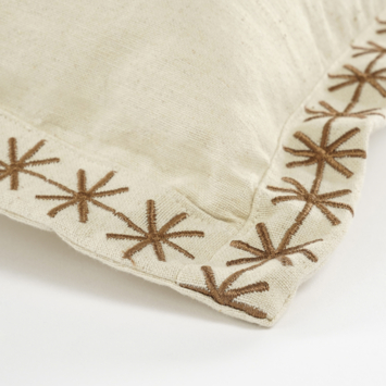 Kussen vogel beige - l59xb39xh10cm