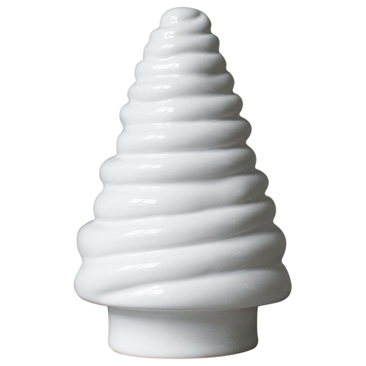 Curl Tree dekorasjonsgran, 13 cm, shiny white