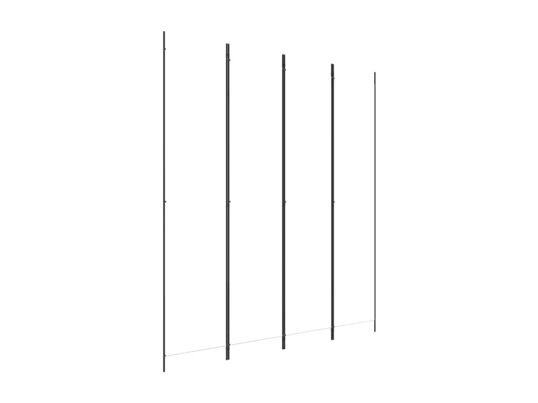 Cloison de séparation 4 panneaux Blanc 200x220 cm Tissu