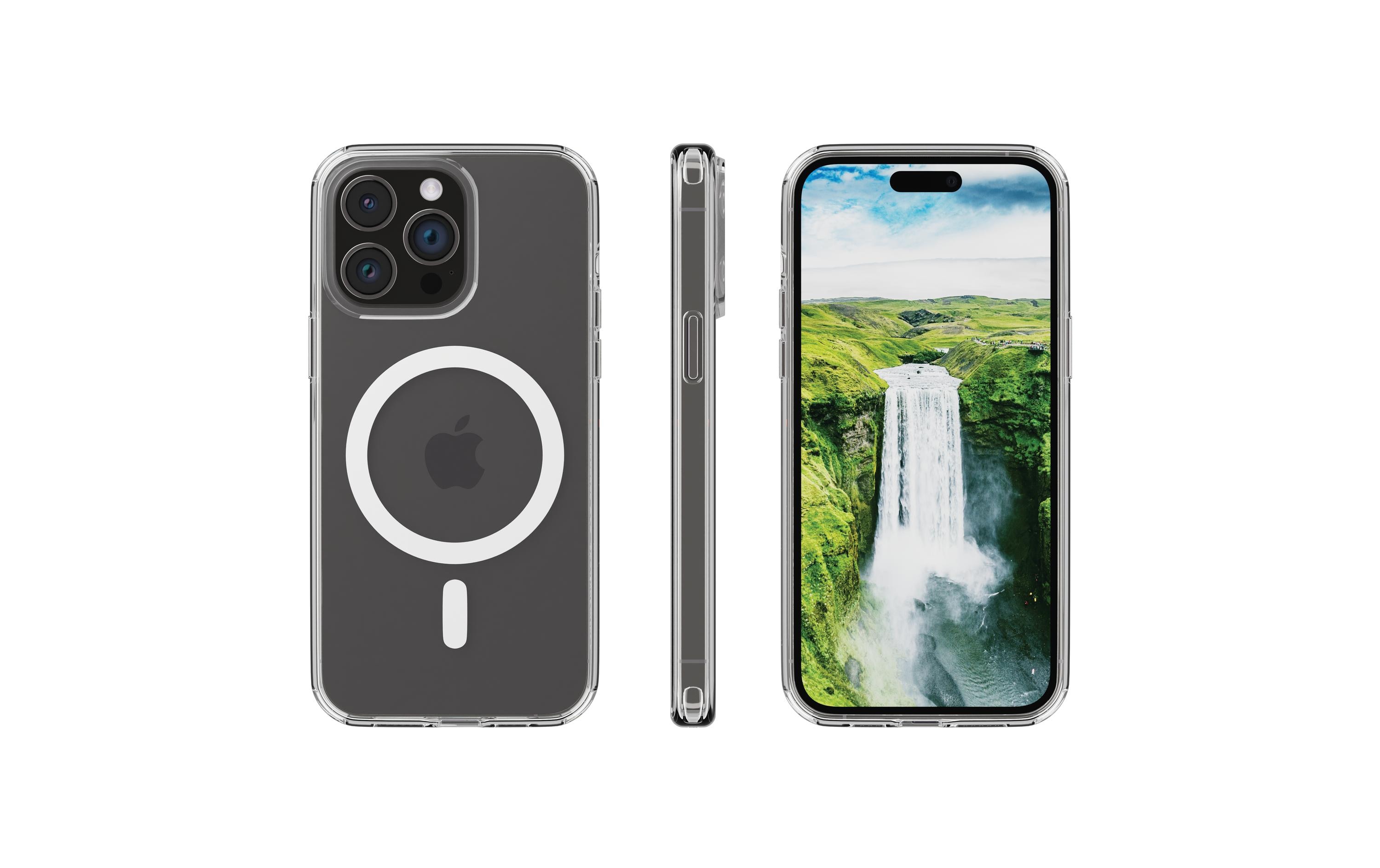Back Cover Iceland Ultra D3O iPhone 15 Pro TransparentMagSafe-kompatible Schutzhülle mit D3O-Schutz für das Apple iPhone 15 Pro