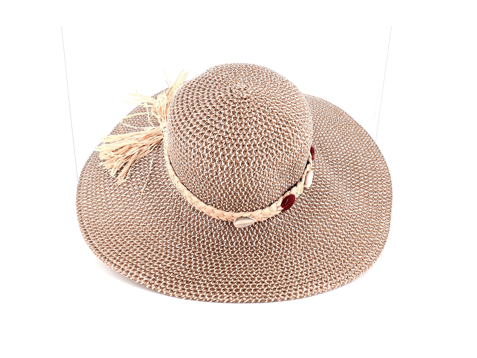 E brand-CHAPEAU 25-MZY-231331 Synthétique Blanc Beige