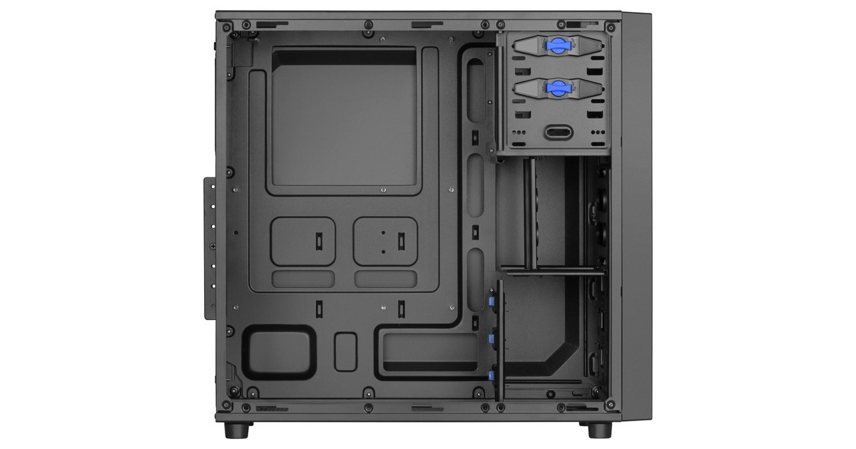 SharkoonVS4-V midi tower behuizing  (Zwart | 2x USB-A)