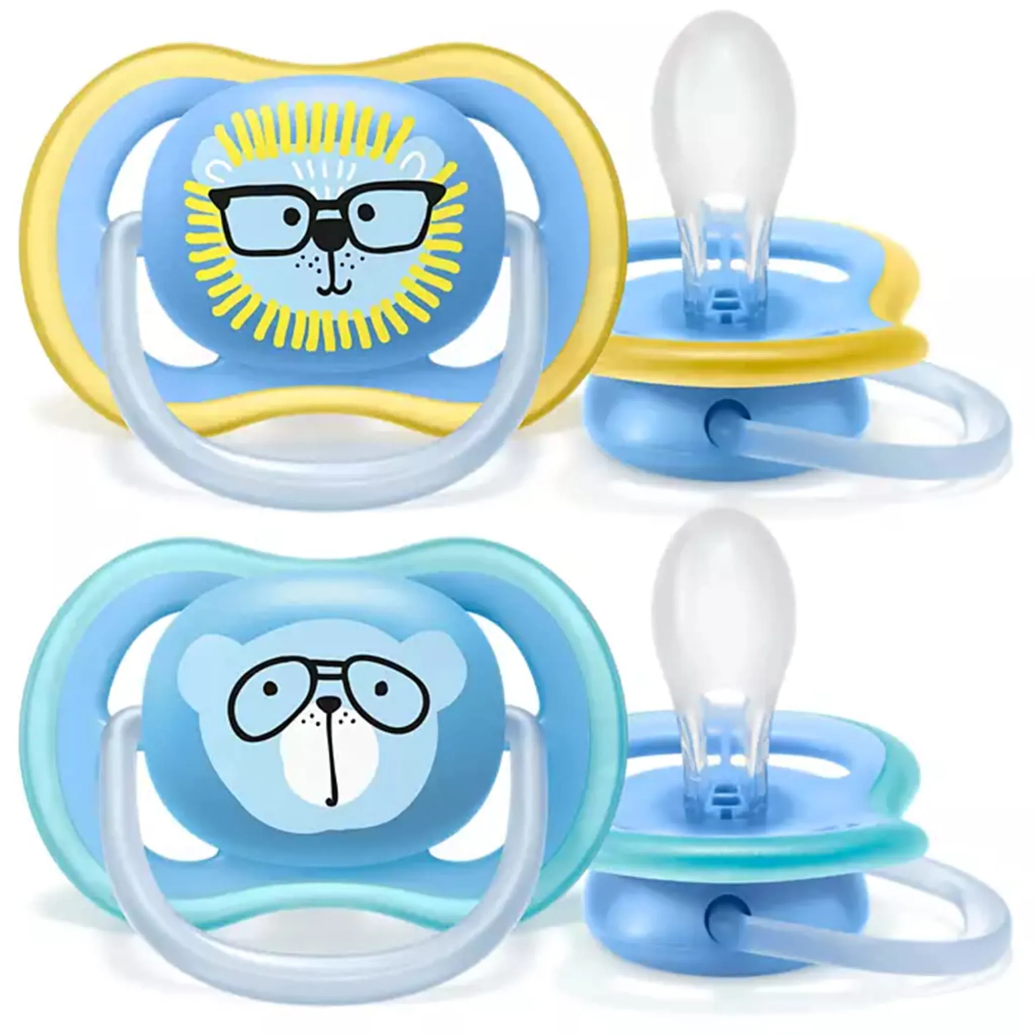 Philips Avent Suce Orthodontique 18m+ Ultra Air Paquet de 2 - Bleu