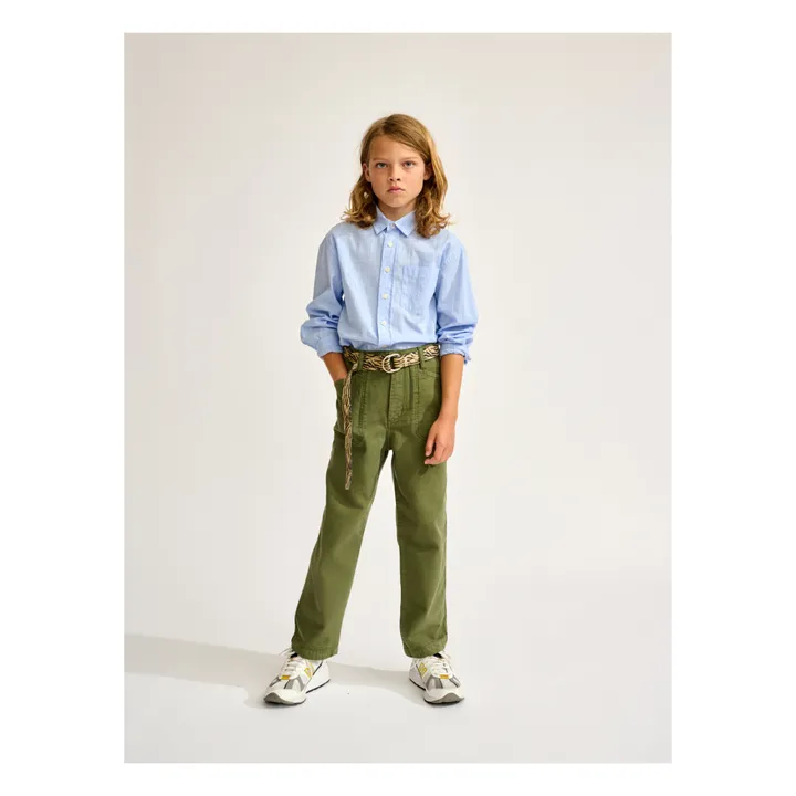 Bellerose Pantalon Droit Perrig | Vert kaki