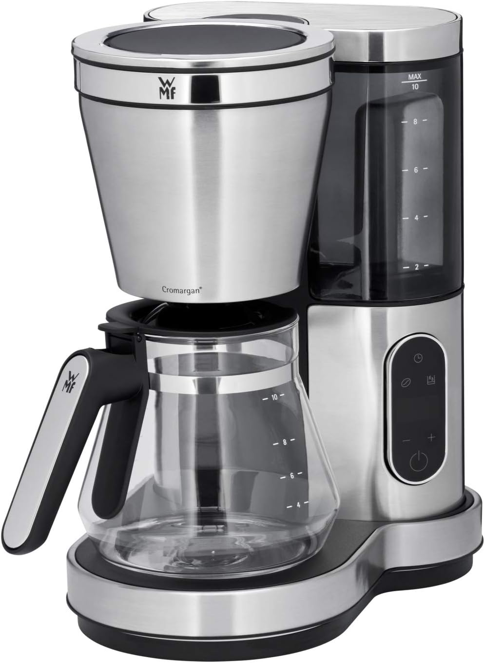 WMF Lumero Filterkaffeemaschine mit Glaskanne, Filterkaffee, 10 Tassen, Timerfunktion, Warmhalteplatte, Kaffeemaschine mit abnehmbaren Wassertank, Abschaltautomatik, 1000 W