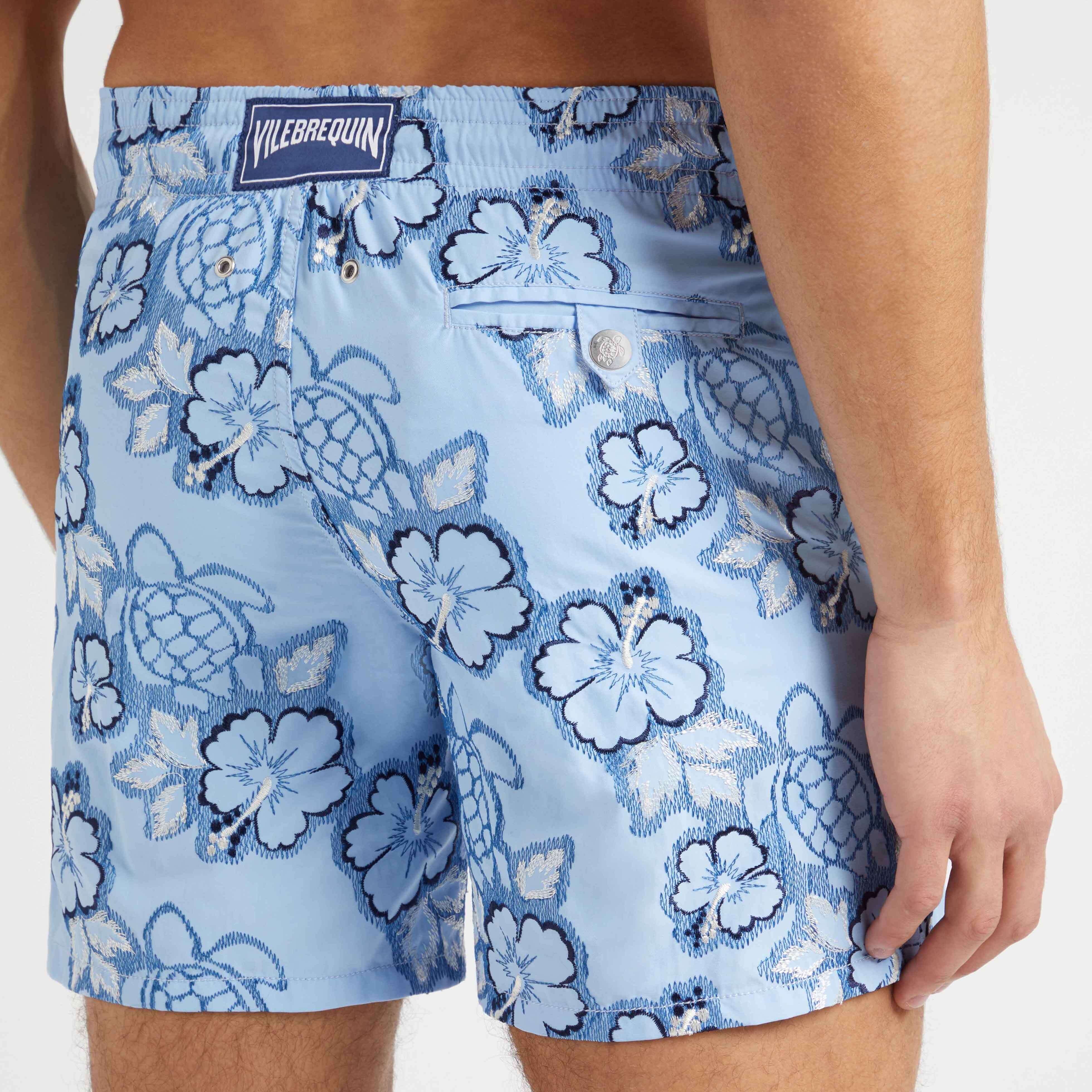 Maillot de Bain Homme Brodé Hibiscus - Edition Limitée