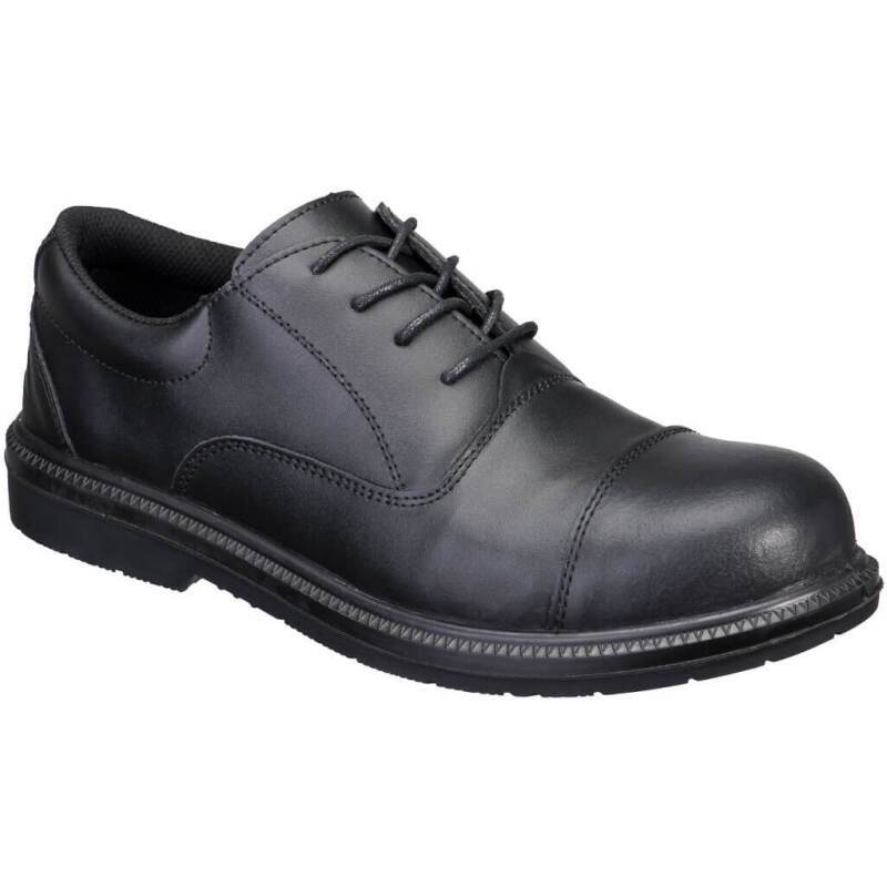 Portwest FD18 Chaussures de sécurité Steel Action Leather Executive Shoe S3 SR FO, noir