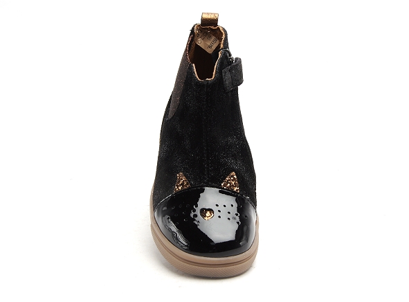 Gbb boots bottine enfant jessine noir