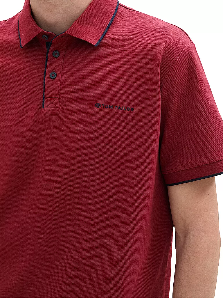TOM TAILOR Poloshirt Regular Fit rot