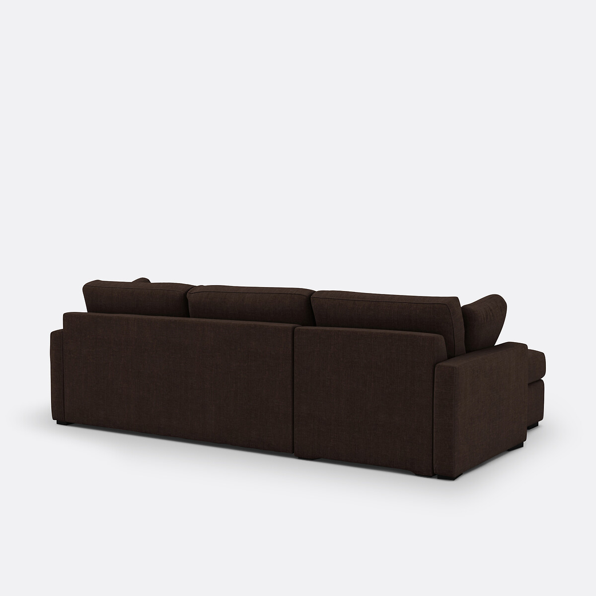 LA REDOUTE INTERIEURS<br>Sofá cama de canto algodão/linho, espuma, Timor