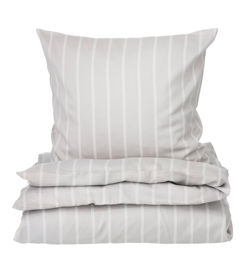 Bahne Interior  Pin Stripe Single sengesæt - grå