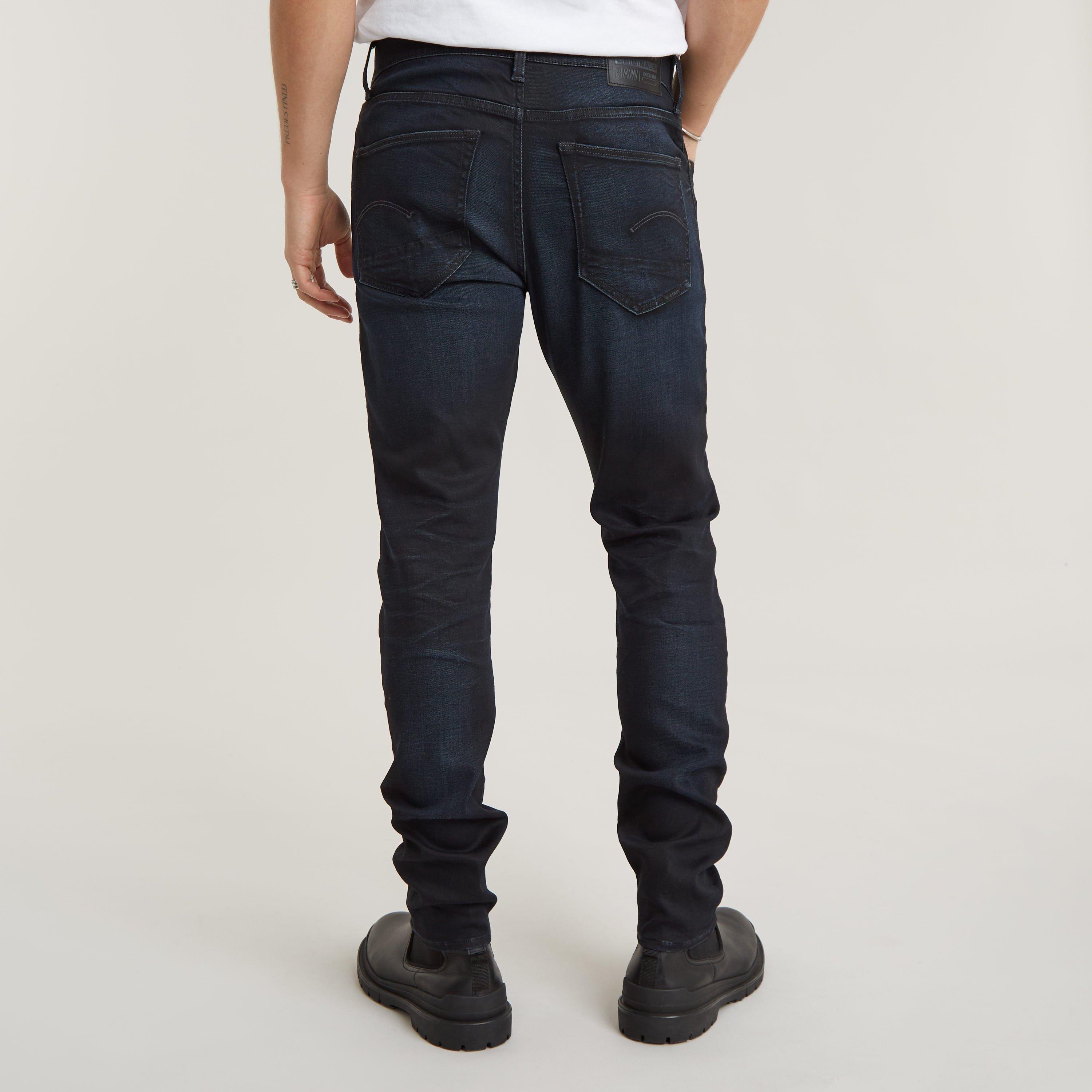 G Star Extra Slim Fit Jeans in Blue Black Stretch Denim