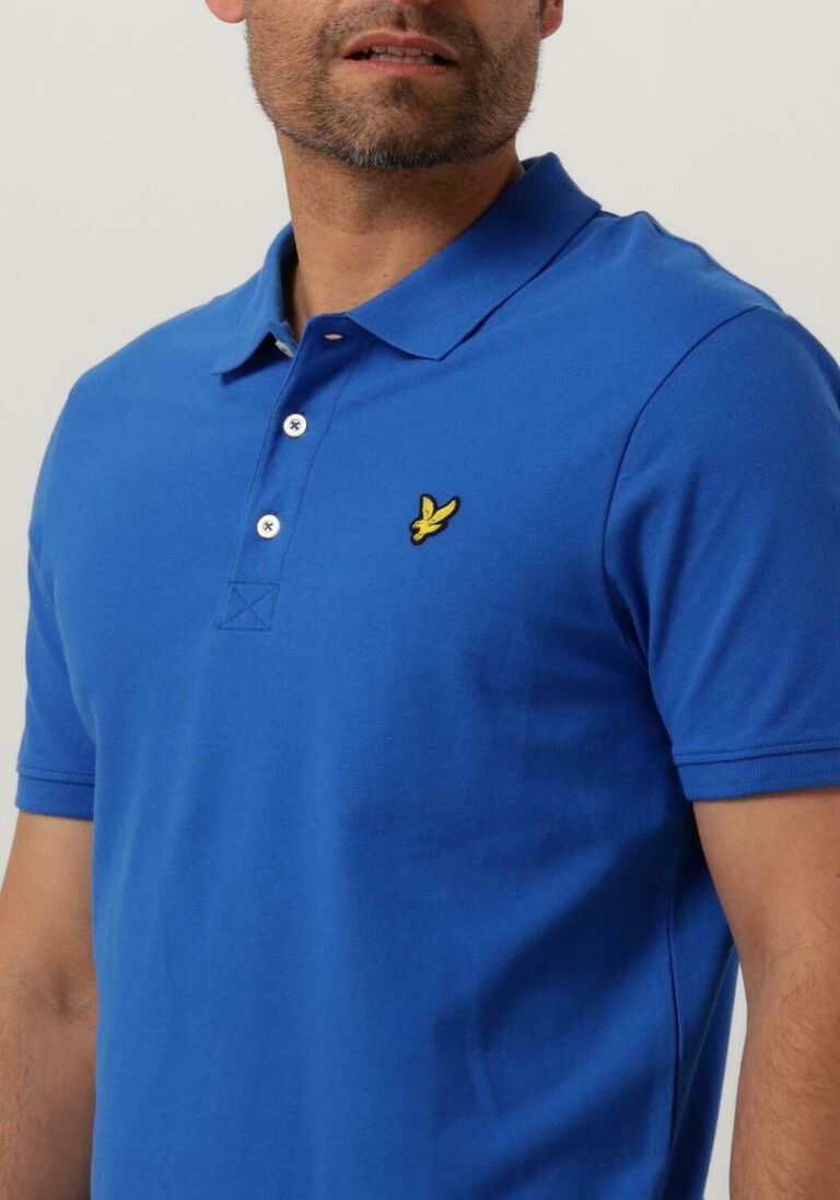 LYLE & SCOTT blauwe lyle & scott polo plain polo shirt