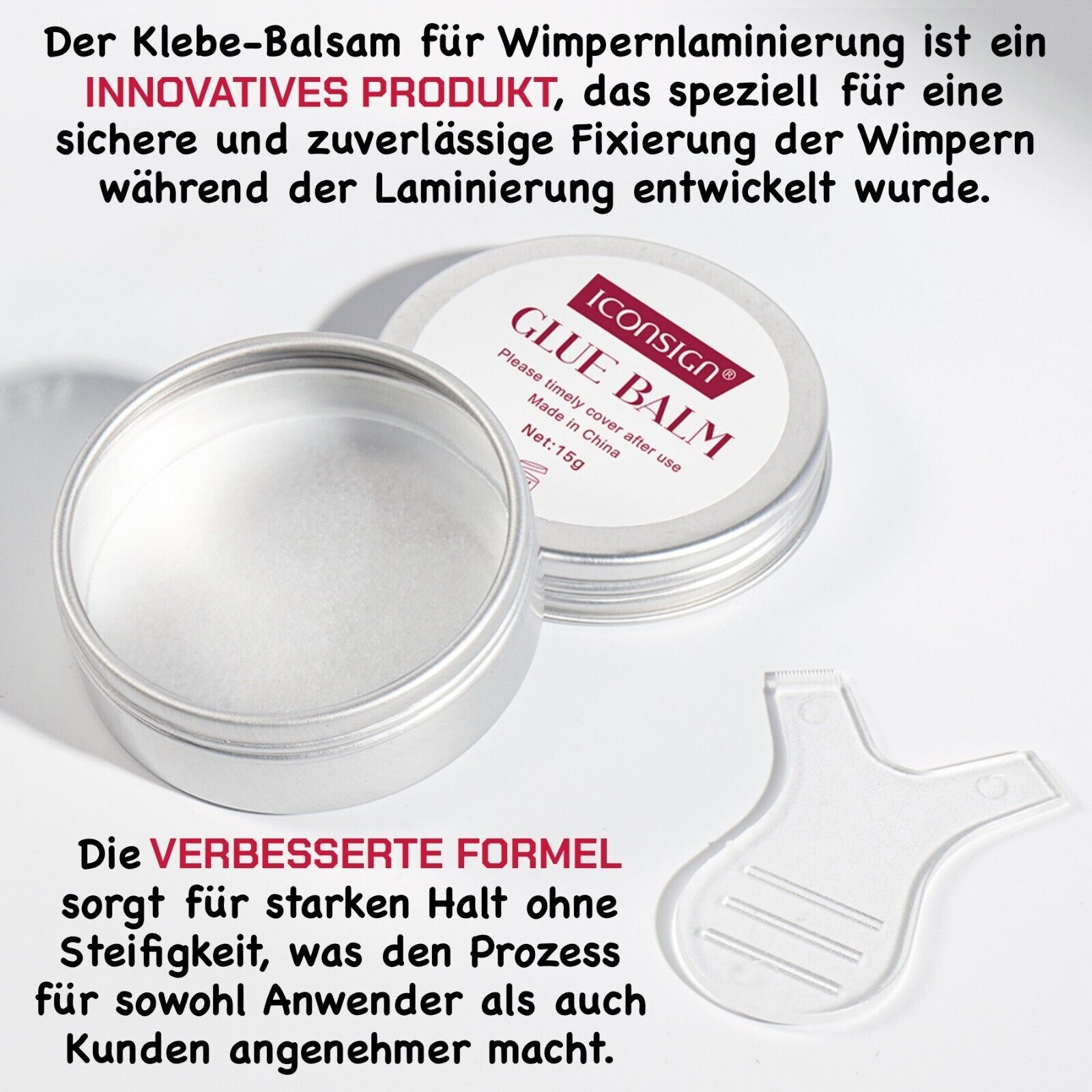 Iconsign Einzelwimpern Wimpernlifting Kleber Glue Balm
