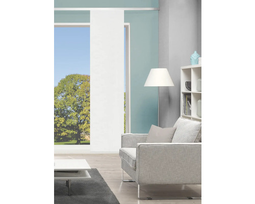 Schuifgordijn Rom Deko wit 60x245 cm
