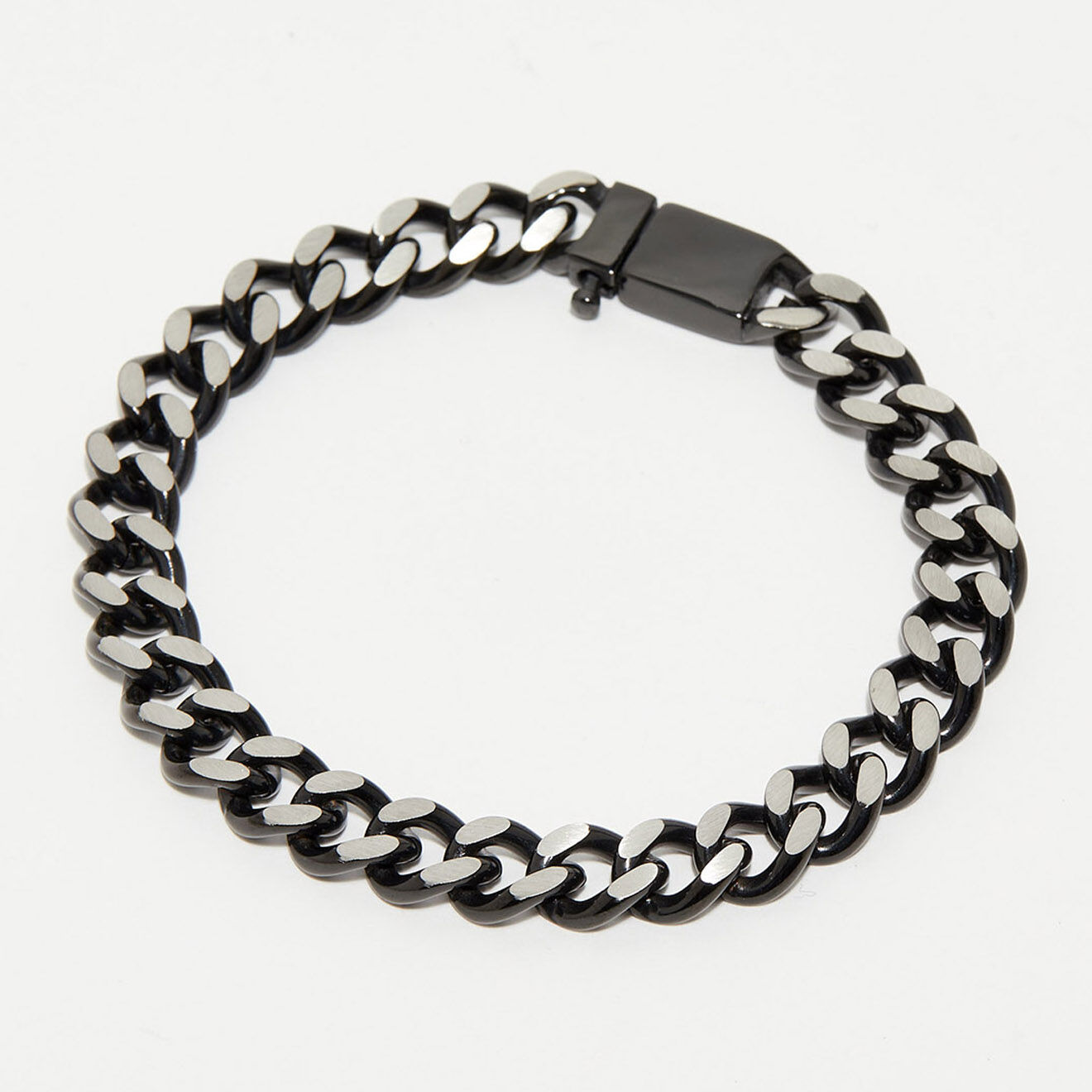 Jacobson Bracelet Maillons en Acier noir