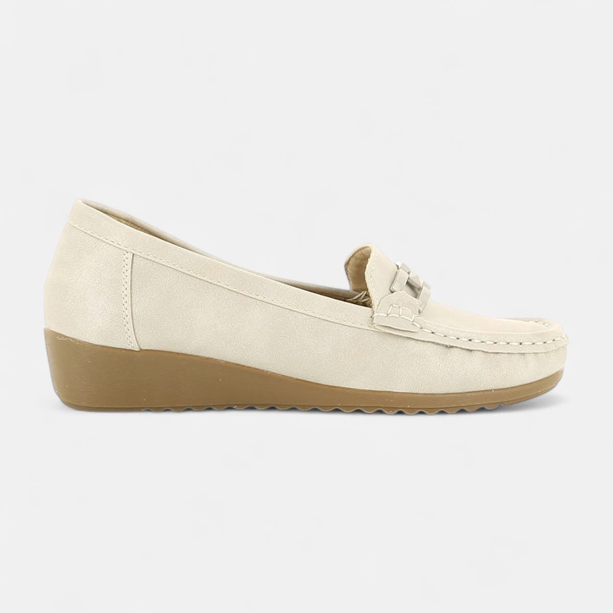 Mocassins pieds sensibles Femme beige