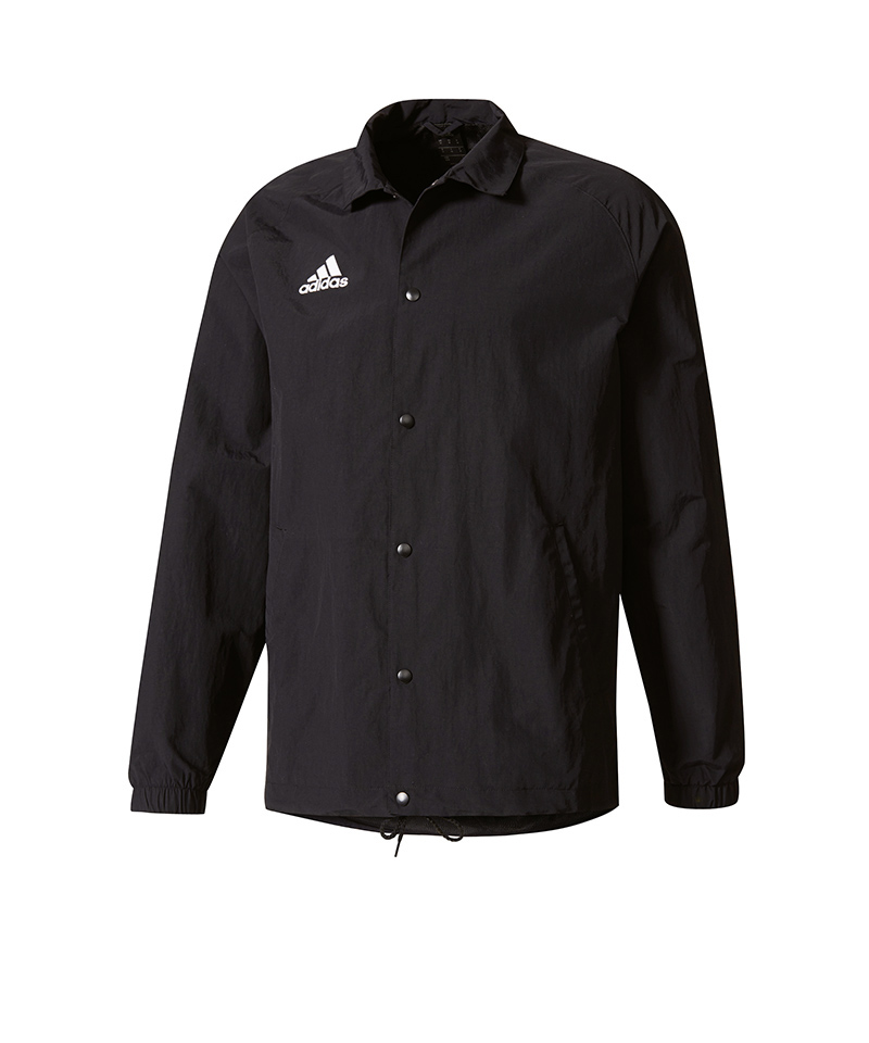 adidas Tan Coach Jacket Jacke Schwarz Weiss