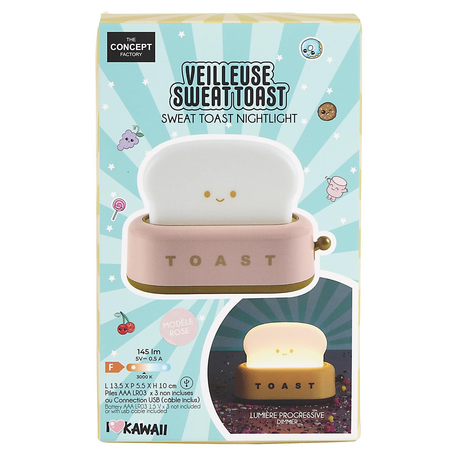 LAMPE VIEILLEUSE TOAST KAWAII