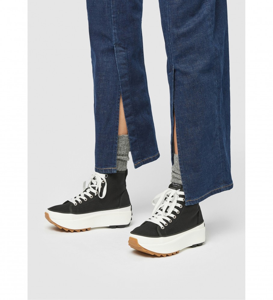 Tênis Pepe Jeans Woking Street Preto - Altura da plataforma: 6,8 cm -
