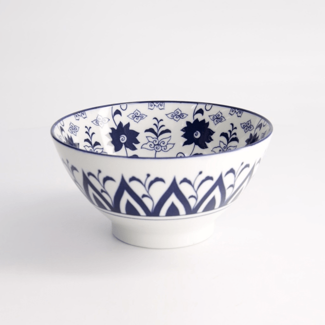Tokyo Blauwe Botan Ramen Kom 18x9cm