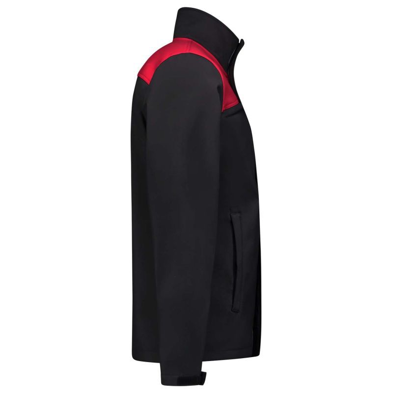 Tricorp Bicolor 402021 - Softshell jas - Zwart Rood - 3XL