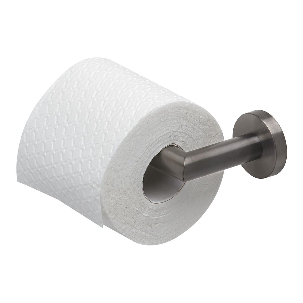 Geesa Nemox toiletrolhouder zwart metaal geborsteld
