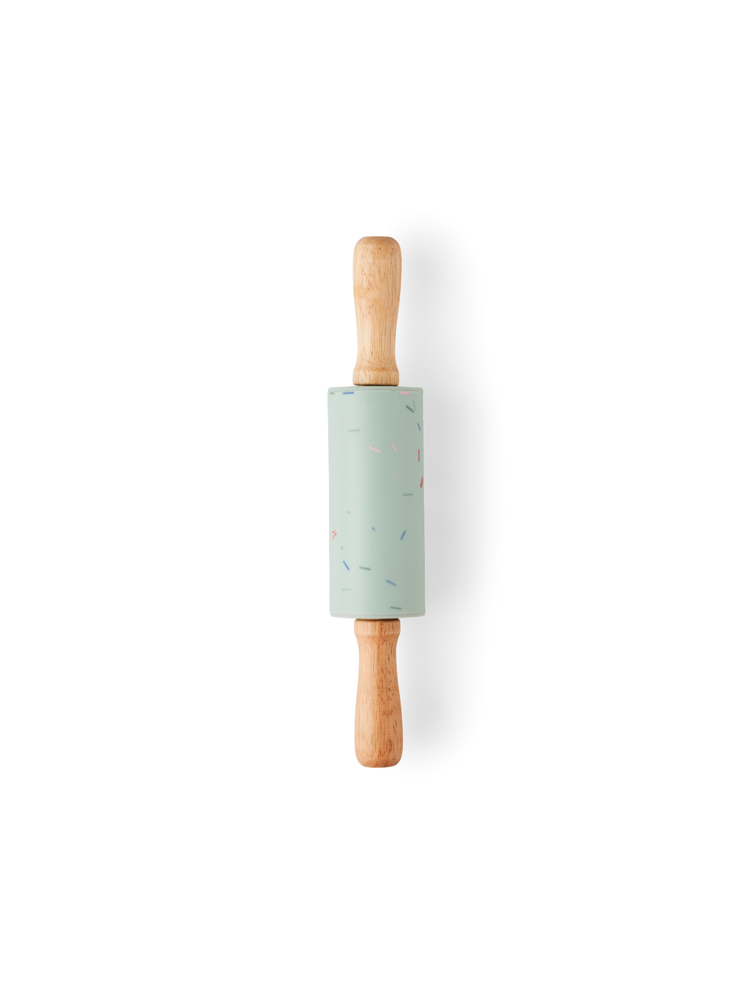 Mini kagerulle | Silikone/polypropylen/gummitræ. Ø4 x 23 cm. | Dusty Green