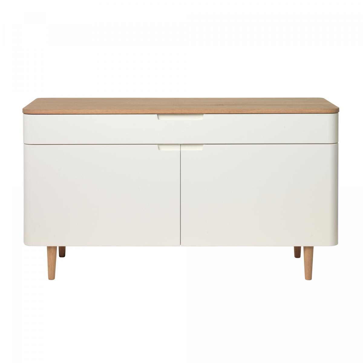 Nordic Home - Rune dressoir - 140 cm - eikenhout -naturel|wit