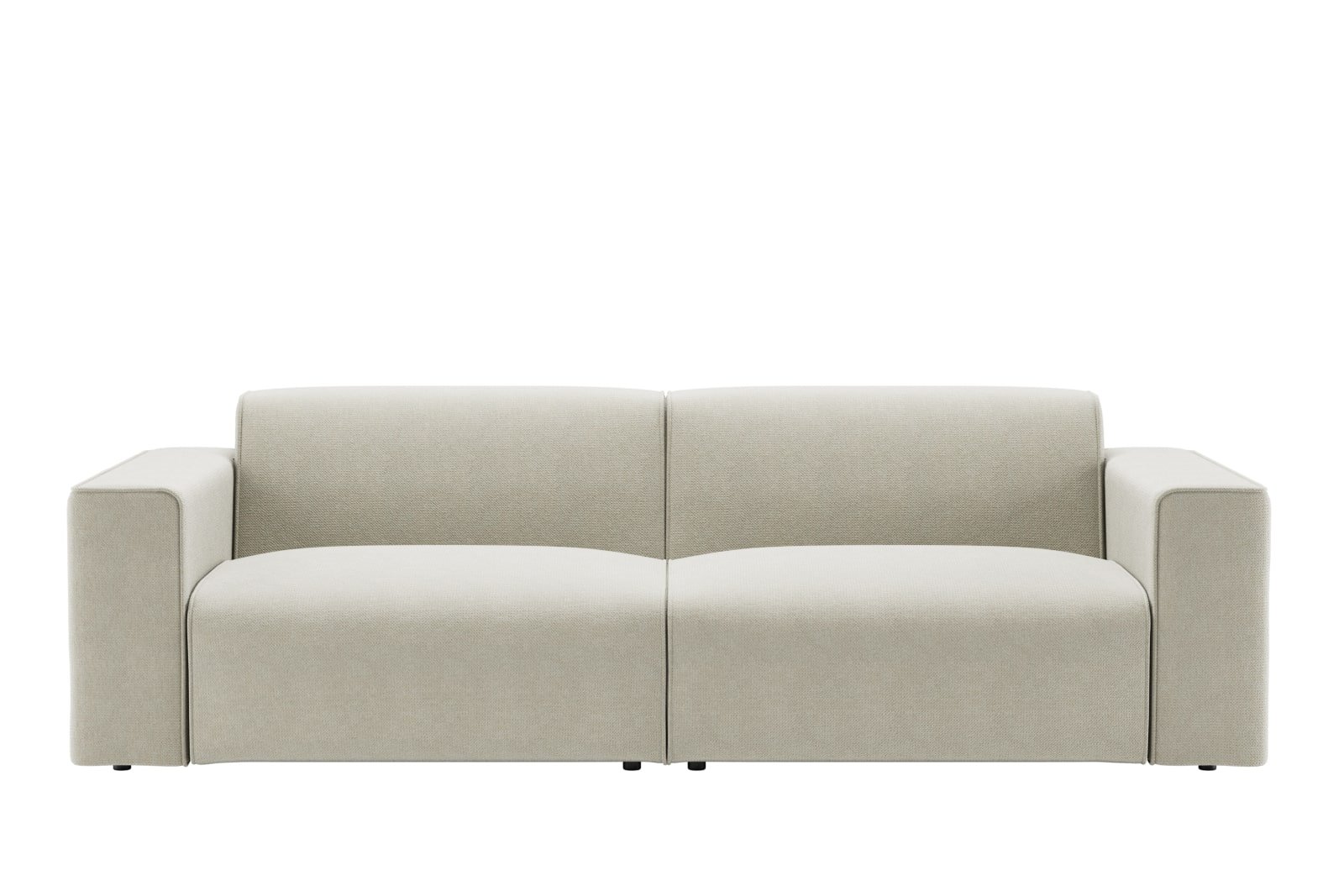 Enjoy 3-seter Tekstil Mito 01 Antique White med sorte ben