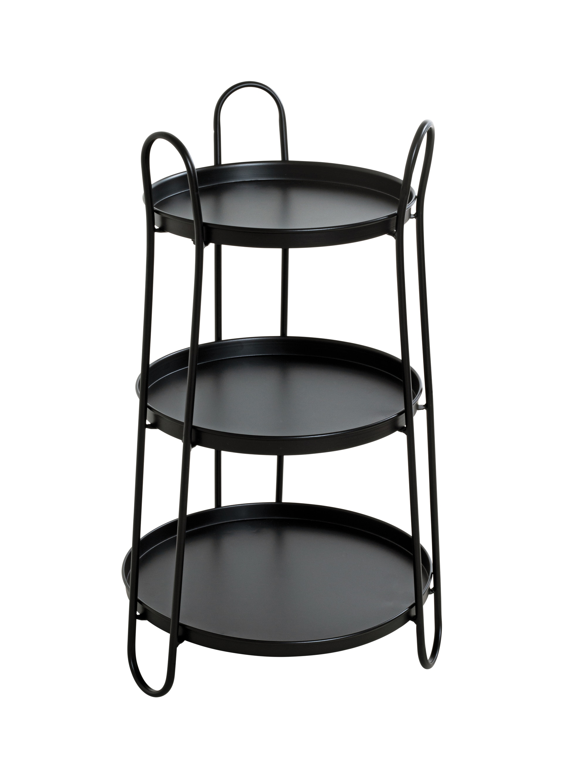 Beistelltisch 43 x 43 cm schwarz