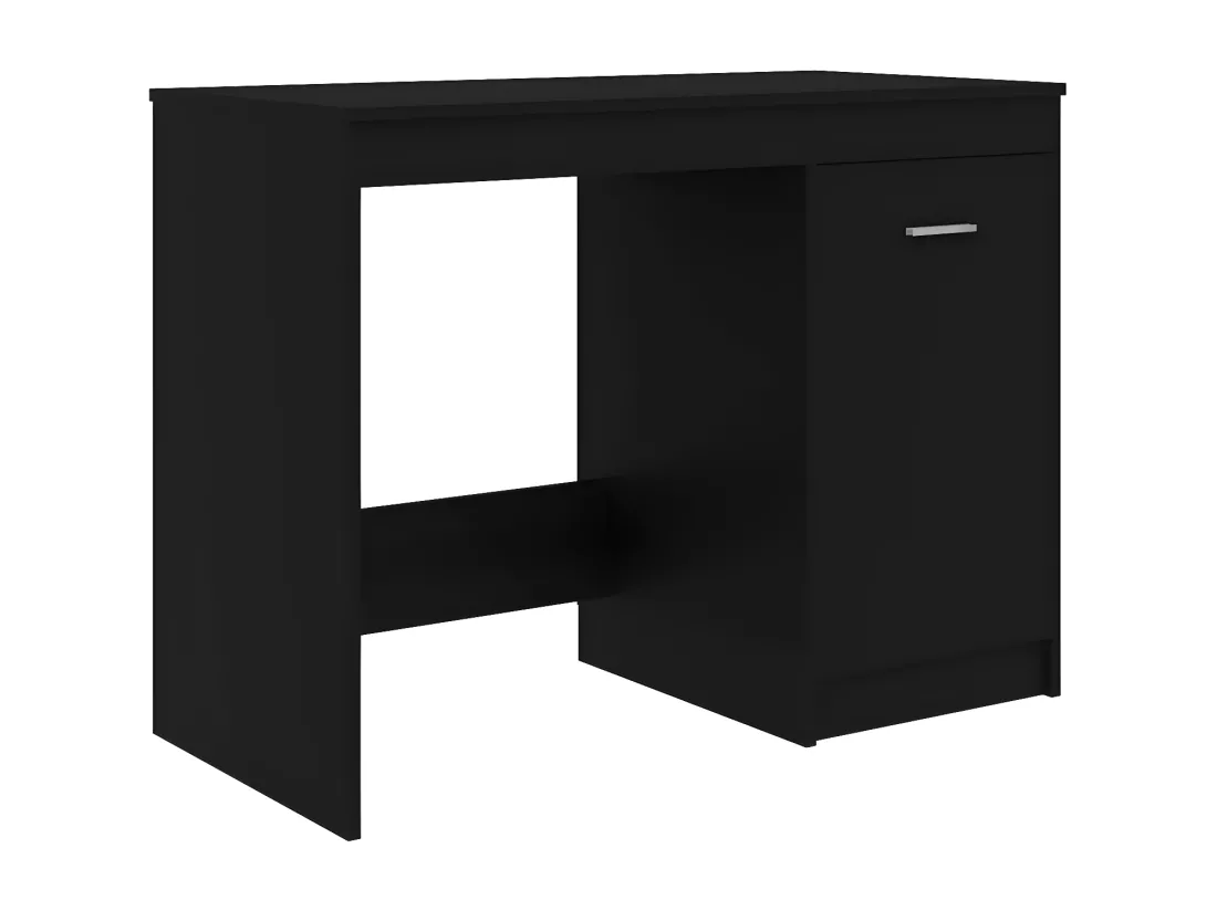 Bureau Noir 140x50x76 cm Aggloméré