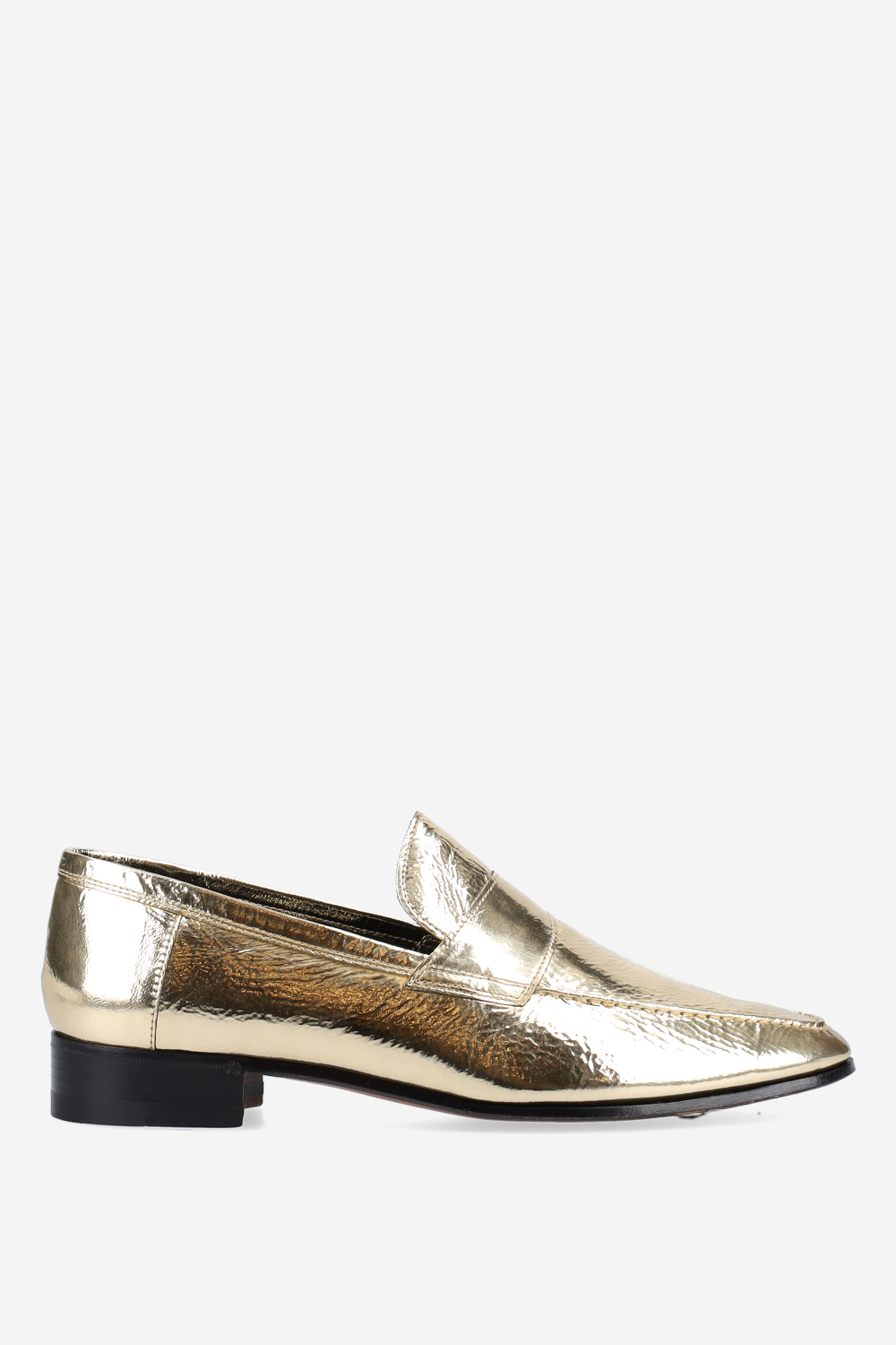 Alain metallic leather loafers