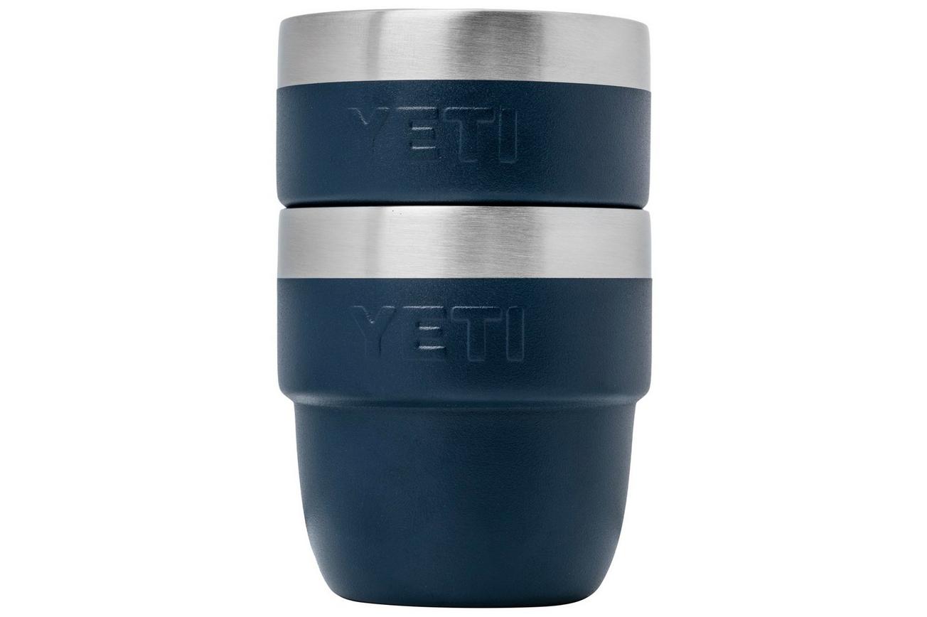 Yeti Rambler Stackable Espresso Cups 4oz, Navy Blue, stapelbare thermosbekers, 118 ml