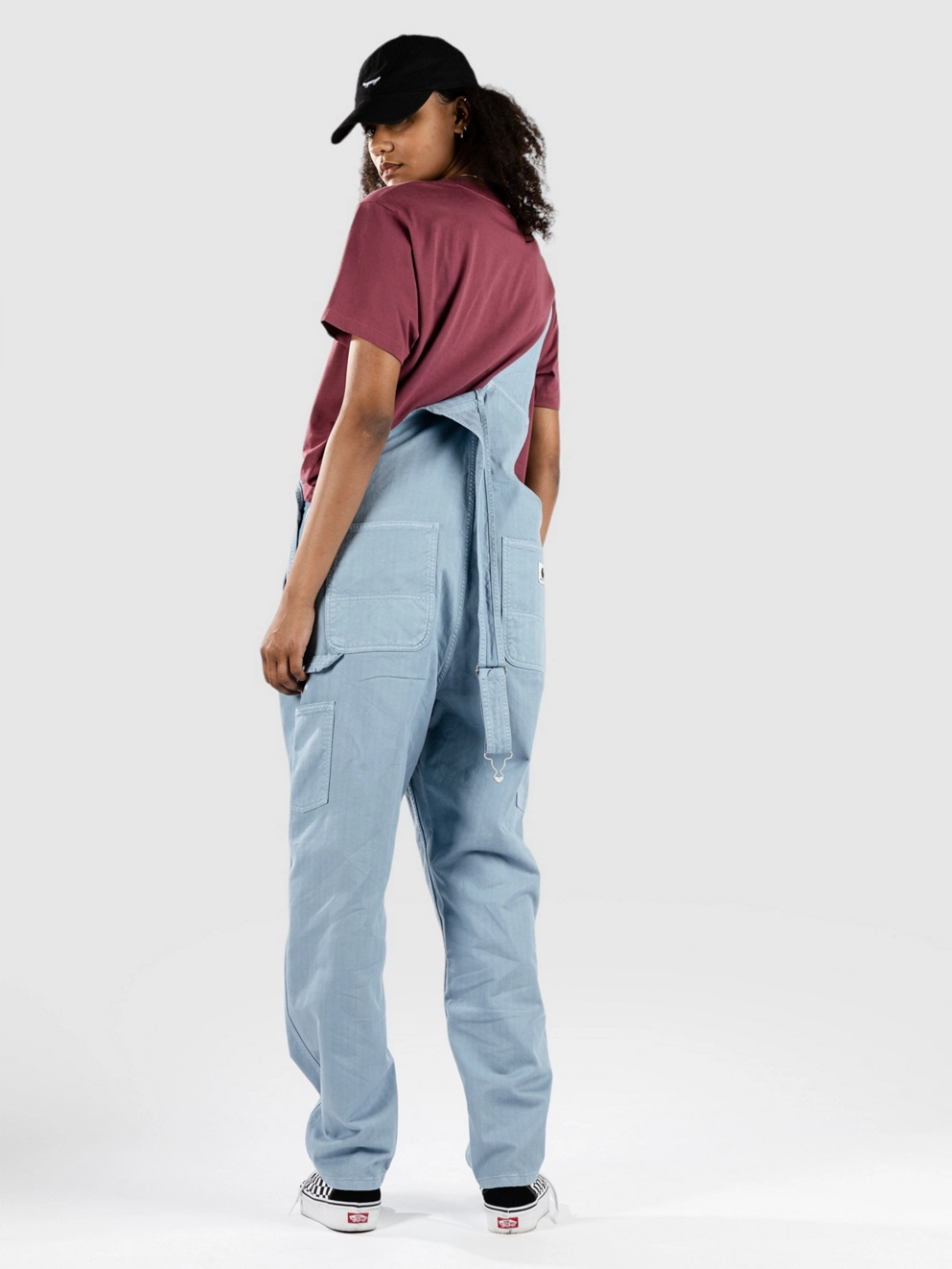 Carhartt WIP Norris Bib Overall Denim Dungarees misty sky garment dyed